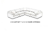 Picture of FEATHERSTONE Feather-Filled Modular Sofa Set  - (3x) Corner + (2x) 1.5 Seat Armless 