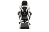 Picture of MOXIE 360° Swivel Adjustable Height Gaming Recliner Chair with Footrest (White & Black)