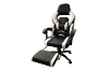 Picture of MOXIE 360° Swivel Adjustable Height Gaming Recliner Chair with Footrest (White & Black)