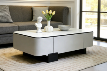 Picture of ARIANNA 130 Engineered Stone Top Coffee Table with 2-Drawer