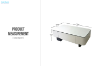Picture of ARIANNA 130 Engineered Stone Top Coffee Table with 2-Drawer