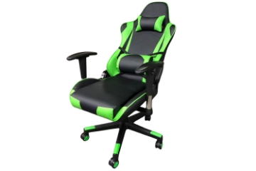 Picture of GAMERZ 360° Swivel Adjustable Height Gaming Recliner Chair  (Green & Black)