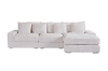 Picture of WINSTON Premium Fabric Modular Sectional Sofa (Beige) -  Chaise Facing Right (3PC Set)