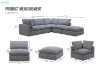 Picture of FAIRFIELD Feather-Filled Sectional Modular Sofa Range - 4PC Combo Set (Armlessx2 + Cornerx2)