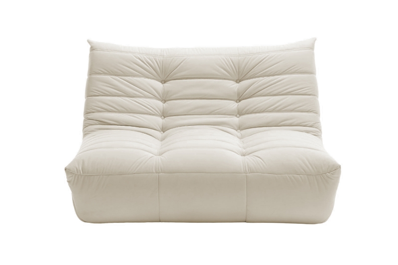 Picture of [FLOOR MODEL CLEARANCE] DIANNA Tufted Velvet 2-Seater Loveseat (Cream)