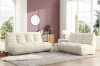 Picture of [FLOOR MODEL CLEARANCE] DIANNA Tufted Velvet 2-Seater Loveseat (Cream)