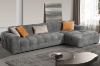 Picture of [FLOOR MODEL CLEARANCE] GENOA Fabric Sectional Sofa (Grey) - Chaise Facing Left