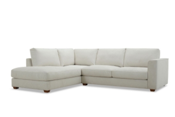 Picture of [FLOOR MODEL CLEARANCE] HEARTLAND Feather Filled Fabric Sectional Sofa - Chaise Facing Right
