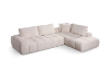 Picture of FABIEN Fabric Sectional Compressed Sofa (Beige) - Chaise Facing Right
