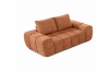Picture of FABIEN 3/2 Seater Fabric Compressed Sofa Range (Brown)  - Loveseat+Sofa Set