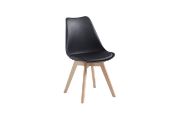 Picture of EFRON Dining Chair with Black Cushion (Black)