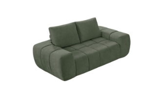 Picture of FABIEN 3/2 Seater Fabric Compressed Sofa Range (Green) -  2 Seater (Loveseat)