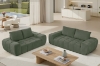 Picture of FABIEN 3/2 Seater Fabric Compressed Sofa Range (Green) -  Loveseat+Sofa Set