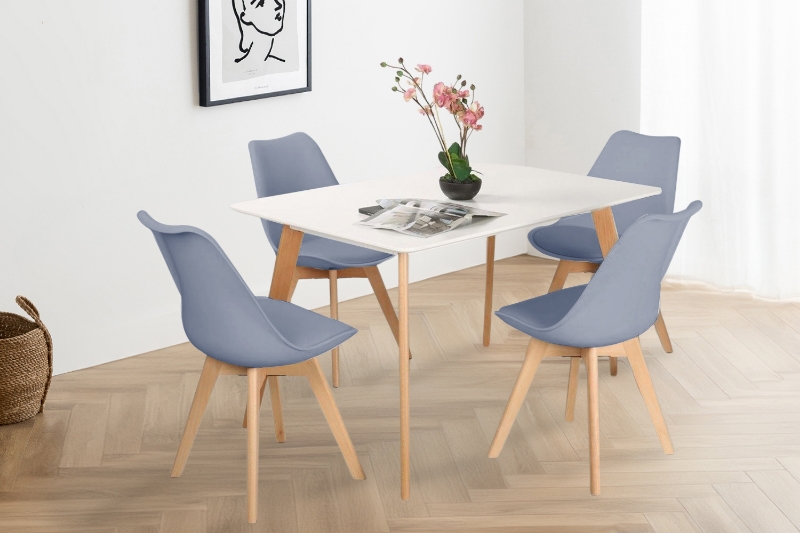 Picture of EFRON 5PC Dining Set (Grey) - 47" Table