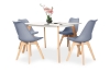 Picture of EFRON 5PC Dining Set (Grey) - 63" Table