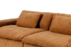 Picture of ELDEL Chenille Fabric Compressed Sofa with Ottoman (Brown)