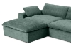 Picture of ELDEL Chenille Fabric Compressed Sofa with Ottoman (Green) 