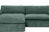 Picture of ELDEL Chenille Fabric Compressed Sofa with Ottoman (Green) 