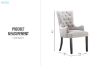 Picture of HALMAR High Back Dining Chair (Light Grey)
