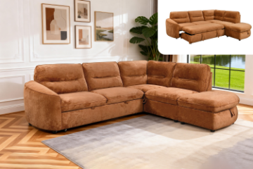 Picture of MIRELLA Sectional Sofa/Sofa Bed with Storage Ottoman