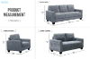 Picture of ANTONIA Fabric Sofa Range (Blue)