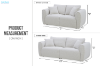 Picture of RIVANO 3/2 Seater Fabric Sofa Range (Off-White)