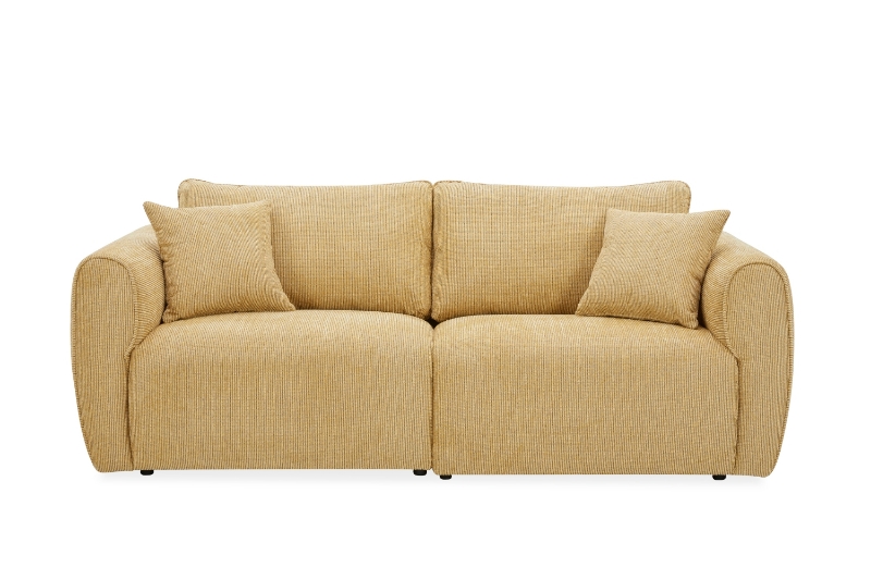Picture of RIVANO 3/2 Seater Fabric Sofa Range (Yellow) - Sofa
