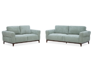 Picture of SPHERE Fabric Sofa Range (Light Green) - Loveseat+Sofa Set