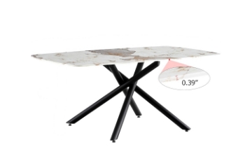 Picture of CAVARO 71" Tempered Glass Top Dining Table