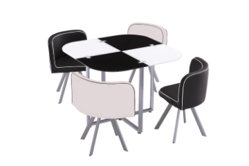 Picture of CHESS SPACE SAVER 5PC DINING SET