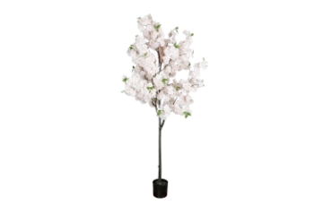 Picture of 353-010 Artificial White Cherry Blossom Tree Plant - H75"
