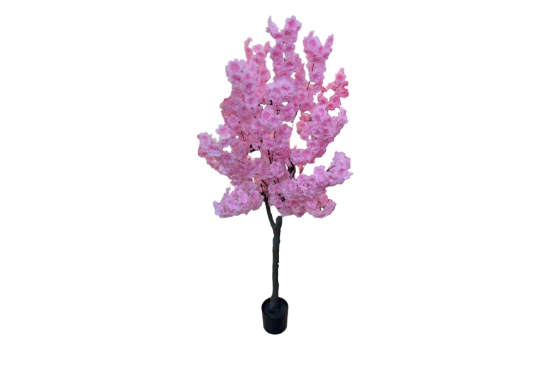 Picture of 353-011 Artificial Pink Cherry Blossom Tree Plant - H75"