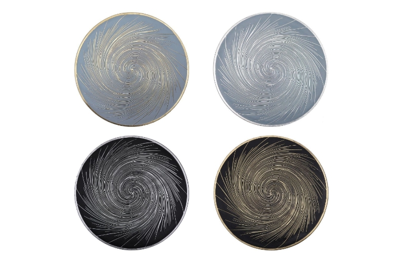 Picture of 371-001/002/003/004 Fireworks Placemat 15" (Blue/Black)