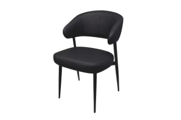 Picture of LORENZA Air Leather  Dining Chair (Black) - 2 Chairs in 1 Carton