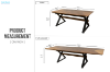 Picture of CAPITOL Walnut Veneer 71"-118" Adjustable & Extendable Dining Table
