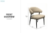 Picture of LORENZA Air Leather  Dining Chair (Light Brown) - 2 Chairs in 1 Carton