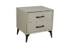Picture of NORDICA 2-Drawer Bedside Table (Light Grey)