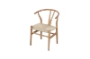 Picture of WISHBONE Solid Wood Y Replica Chair (Natural) - 21"×19.5"×31" 