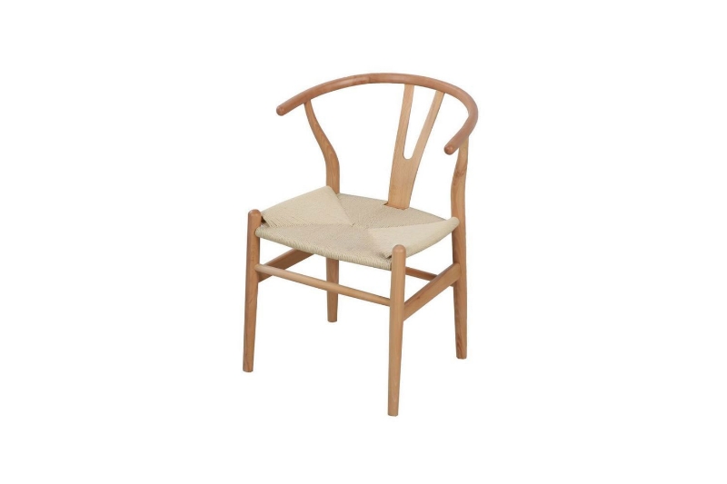 Picture of 21"×19.5"×31" WISHBONE Solid Wood Y Replica Chair (Natural) - Each