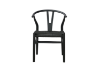 Picture of WISHBONE Solid Wood Y Replica Chair (Black) - 21"×19.5"×31" 