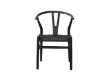 Picture of WISHBONE Solid Wood Y Replica Chair (Black) - 21"×19.5"×31" 