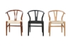 Picture of WISHBONE Solid Wood Y Replica Chair (Black) - 21"×19.5"×31" 