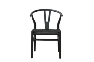 Picture of 21"×19.5"×31" WISHBONE Solid Wood Y Replica Chair (Black) - Each