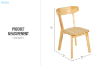 Picture of RONDO Louis Style Solid Wood Dining Chair - 4 Chairs in 1 Carton