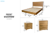 Picture of BRITTON 3PC Australian Marri Hardwood Bedroom Combo Set in Queen/Eastern King Size