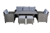 Picture of ALBANY 3+1+1 Wicker Dining Outdoor Sofa Set 