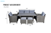 Picture of ALBANY 3+1+1 Wicker Dining Outdoor Sofa Set 