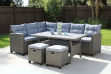 Picture of ALBANY Wicker Sectional Dining Outdoor Sofa Set