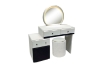 Picture of GLOW 3-Drawer Extension Dressing Table with LED Mirror and NOOK Makeup Stool Set