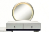 Picture of GLOW 3-Drawer Extension Dressing Table with LED Mirror and NOOK Makeup Stool Set